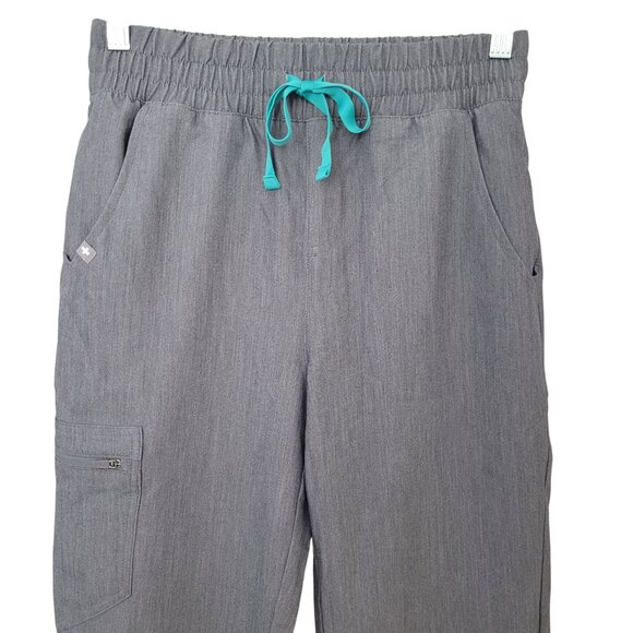 Figs Zamora Petite High Waisted Jogger Pants Womens Size XS/P Gray NWT - Picture 5 of 7